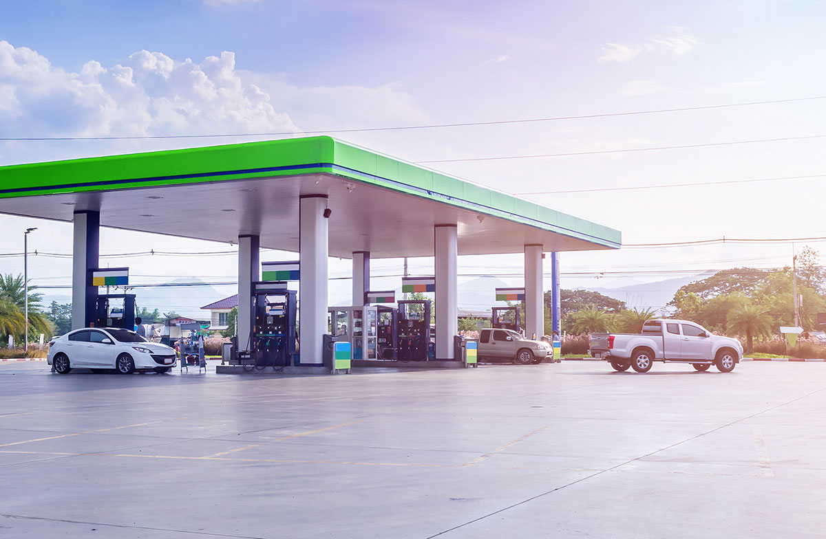 gas station